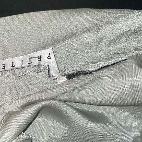 Vintage pin up double breasted button down light green a line dress petites - Picture 9 of 15